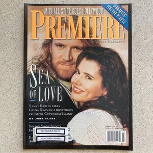 Premiere The Movie Magazine RENNY HARLIN & GEENA DAVIS March 1995 Label Attached